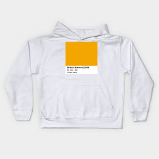 Golden Yellow British Standard 0003 Colour Swatch Kids Hoodie